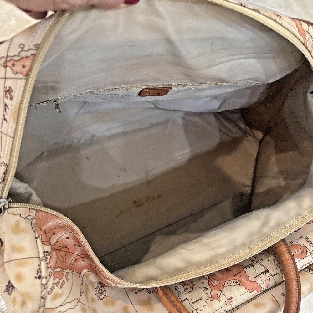 FRED'S‎ INT'L Set of 2 Wanderlust Map Travel Bag Carry-on Duffle Bag Weekenders - Picture 8 of 14